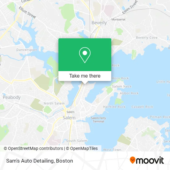 Mapa de Sam's Auto Detailing