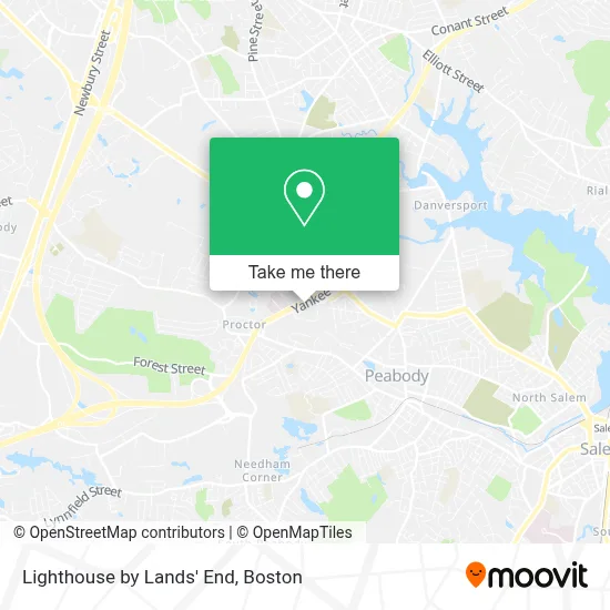 Lighthouse by Lands' End map