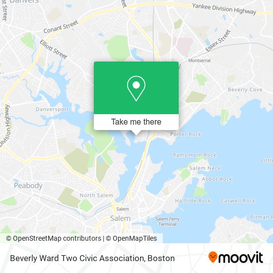 Mapa de Beverly Ward Two Civic Association