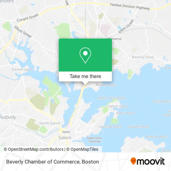 Beverly Chamber of Commerce map