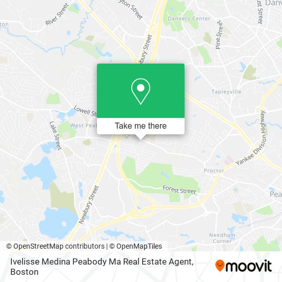 Mapa de Ivelisse Medina Peabody Ma Real Estate Agent
