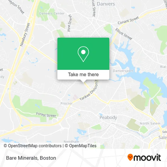 Bare Minerals map