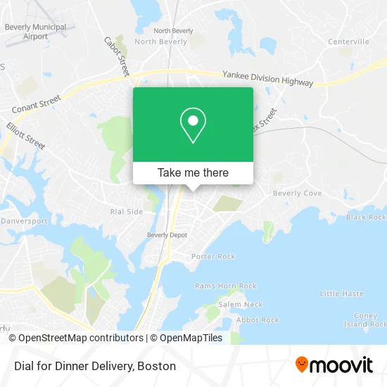 Mapa de Dial for Dinner Delivery