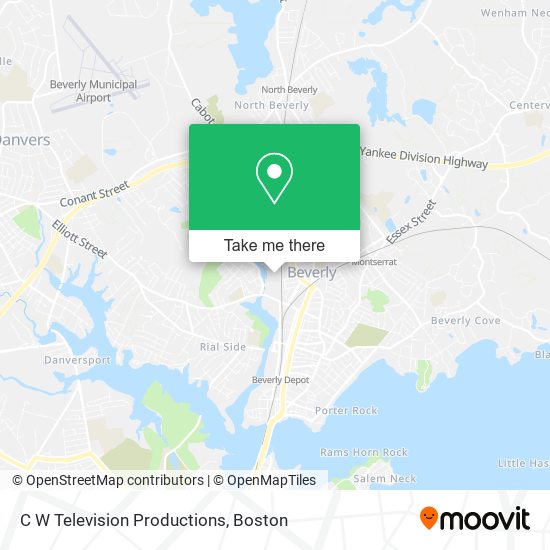 C W Television Productions map