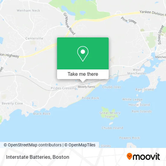 Interstate Batteries map