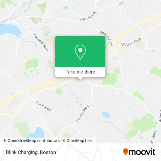 Blink Charging map