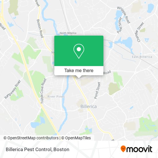 Mapa de Billerica Pest Control