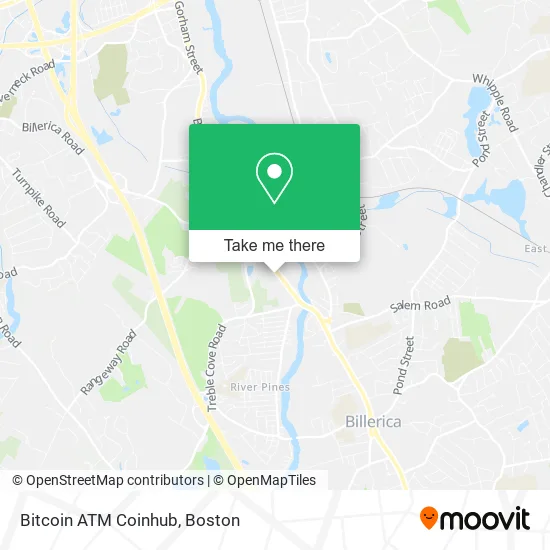 Bitcoin ATM Coinhub map