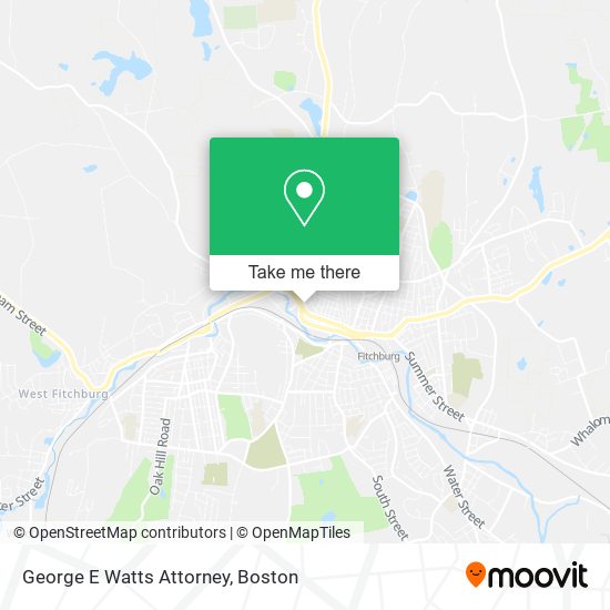 George E Watts Attorney map