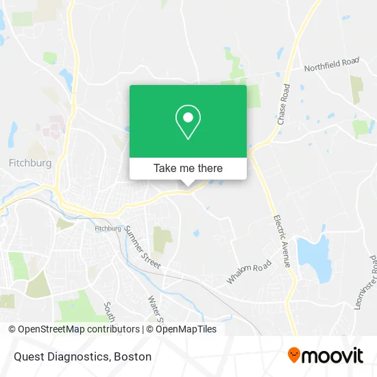 Quest Diagnostics map