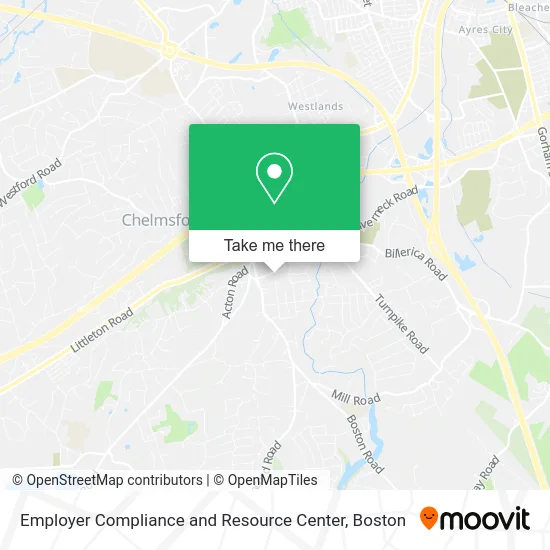 Employer Compliance and Resource Center map