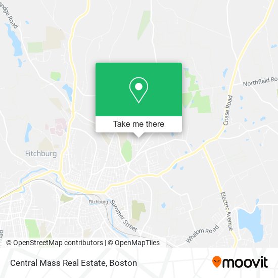 Central Mass Real Estate map
