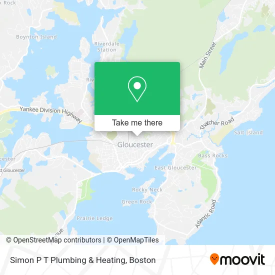 Simon P T Plumbing & Heating map