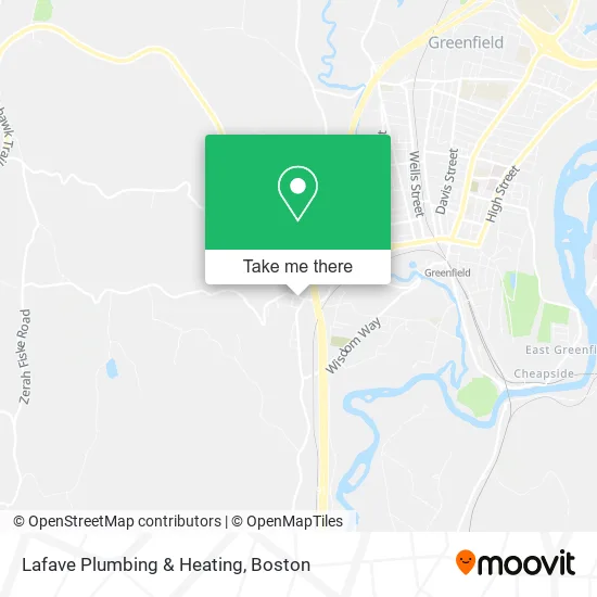 Lafave Plumbing & Heating map