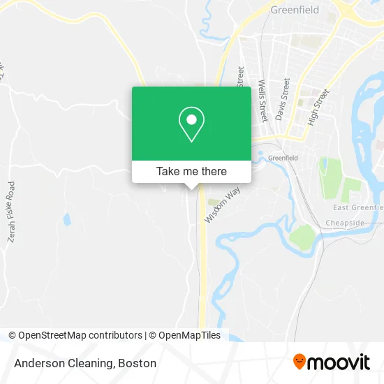 Anderson Cleaning map