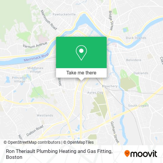 Ron Theriault Plumbing Heating and Gas Fitting map