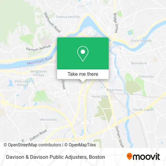 Davison & Davison Public Adjusters map