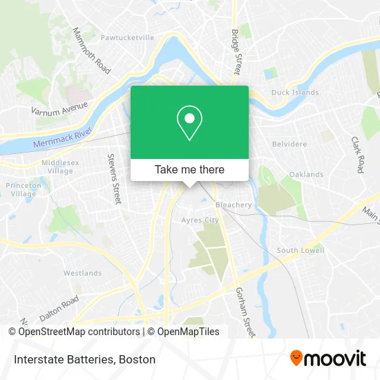 Interstate Batteries map