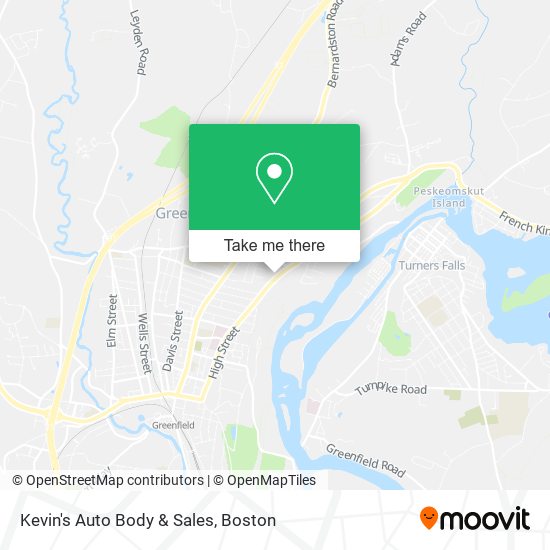 Kevin's Auto Body & Sales map