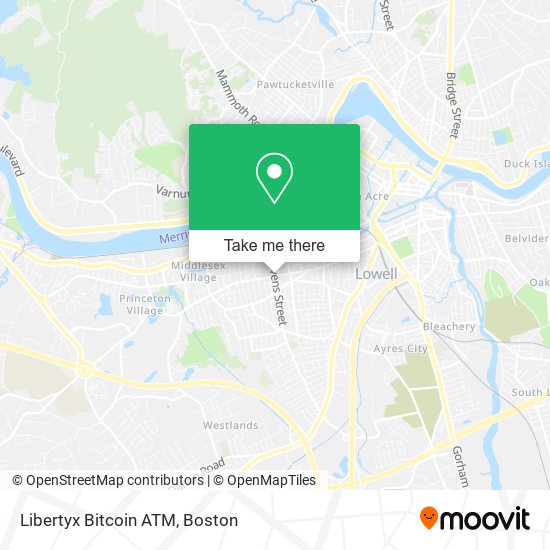 Mapa de Libertyx Bitcoin ATM