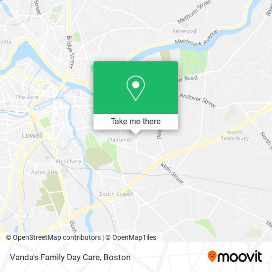 Vanda's Family Day Care map