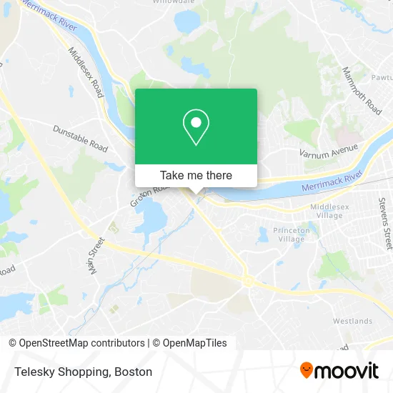Telesky Shopping map