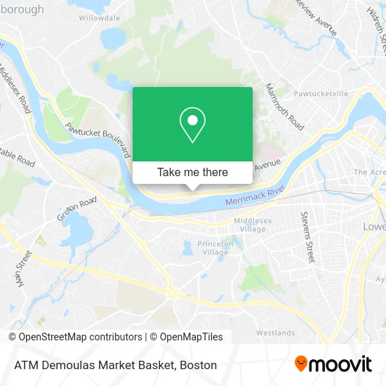 ATM Demoulas Market Basket map