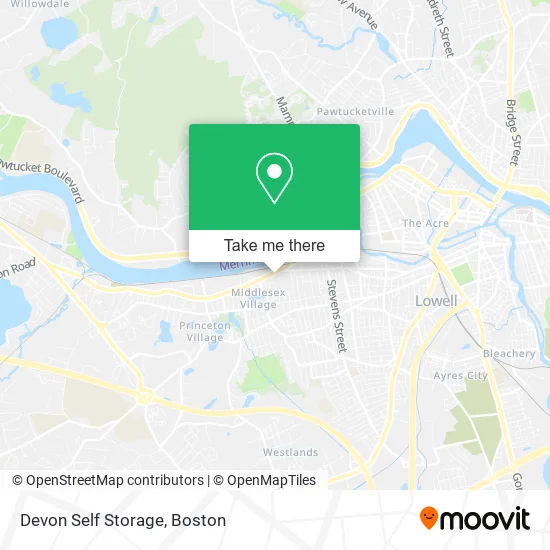 Mapa de Devon Self Storage