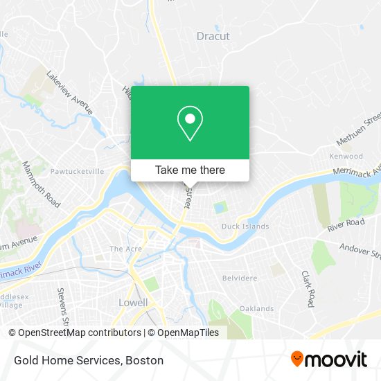 Gold Home Services map