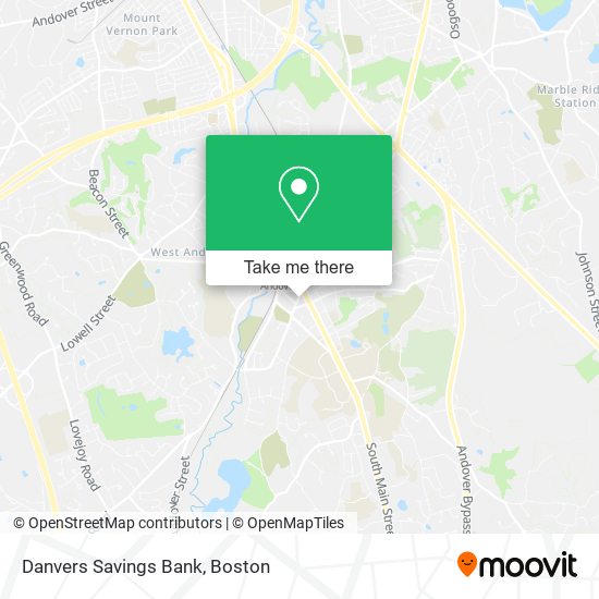Mapa de Danvers Savings Bank
