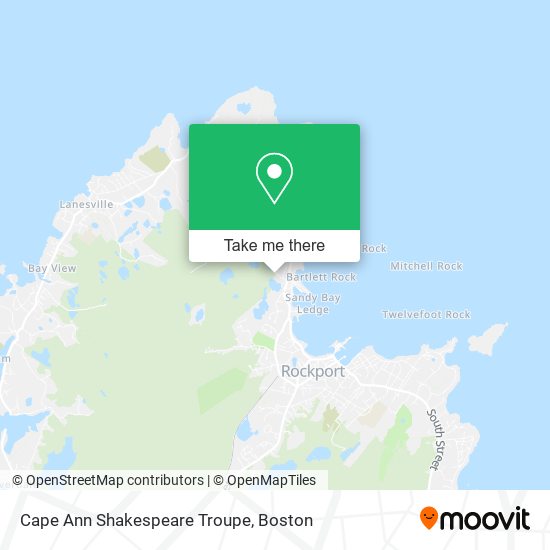 Mapa de Cape Ann Shakespeare Troupe