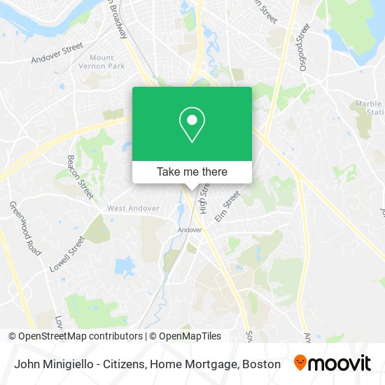 John Minigiello - Citizens, Home Mortgage map
