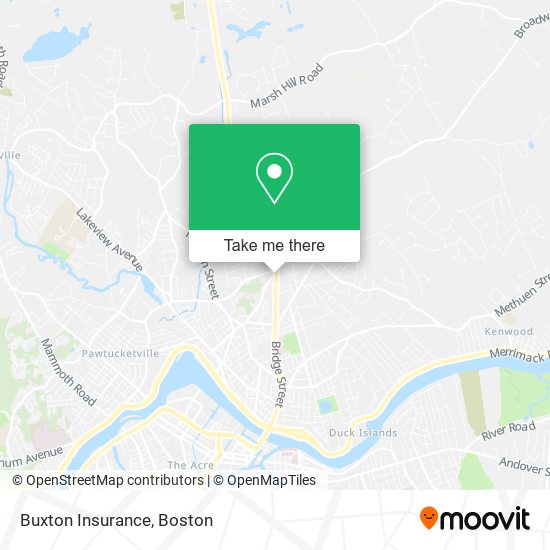 Buxton Insurance map