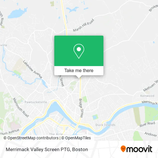 Merrimack Valley Screen PTG map