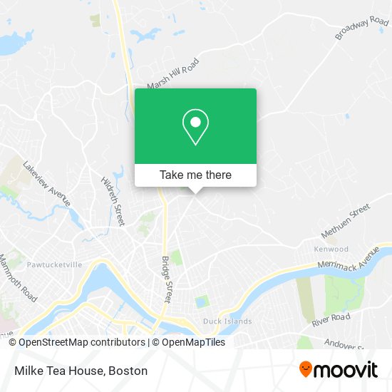 Milke Tea House map