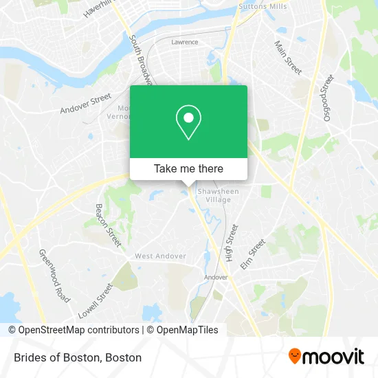 Brides of Boston map