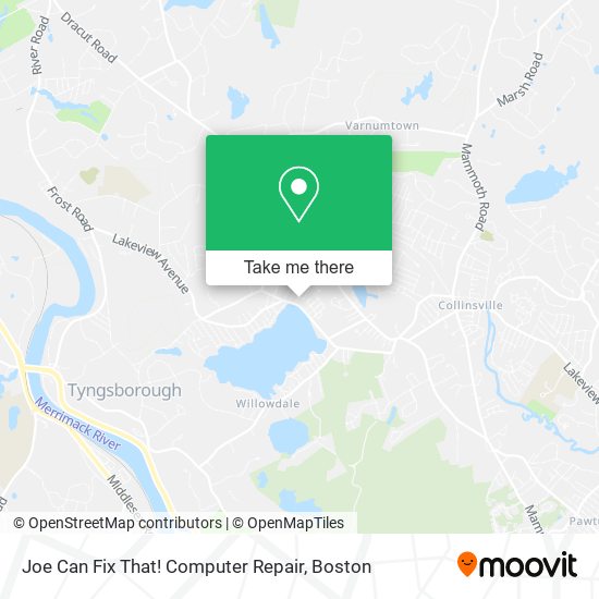 Joe Can Fix That! Computer Repair map