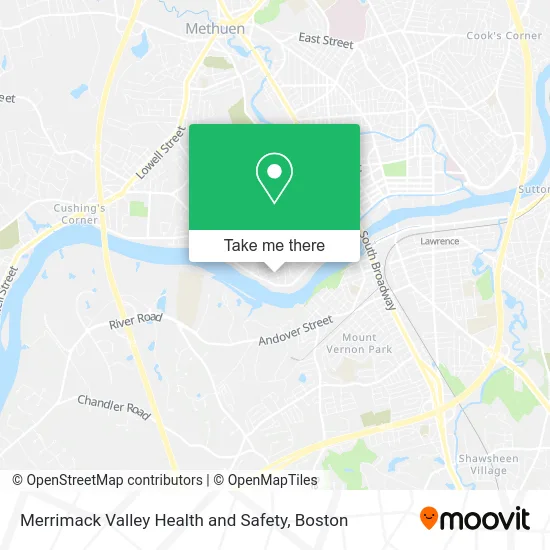 Merrimack Valley Health and Safety map