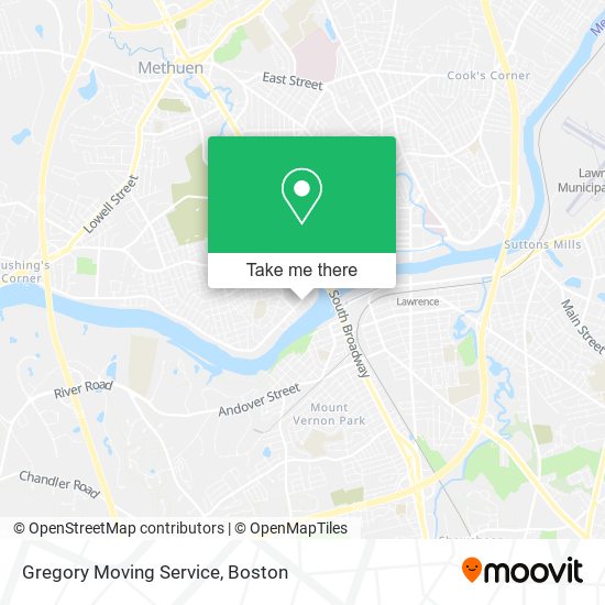 Mapa de Gregory Moving Service