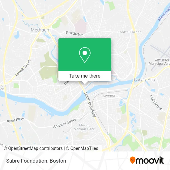 Sabre Foundation map