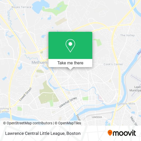 Mapa de Lawrence Central Little League