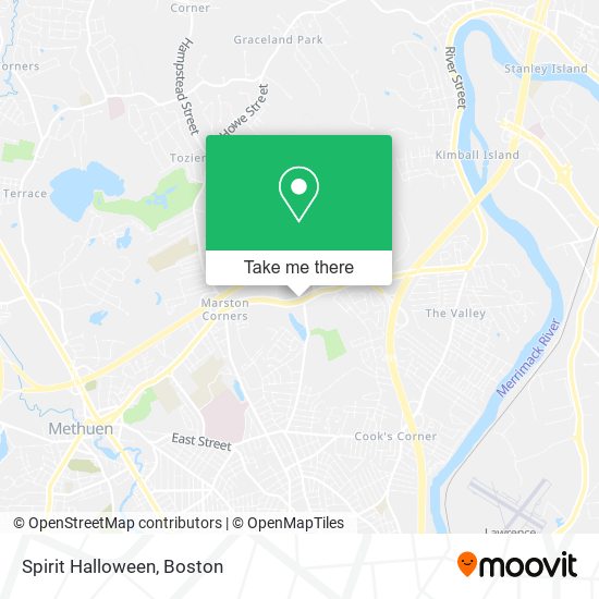 Mapa de Spirit Halloween