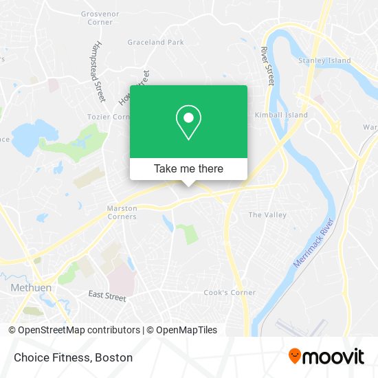 Mapa de Choice Fitness