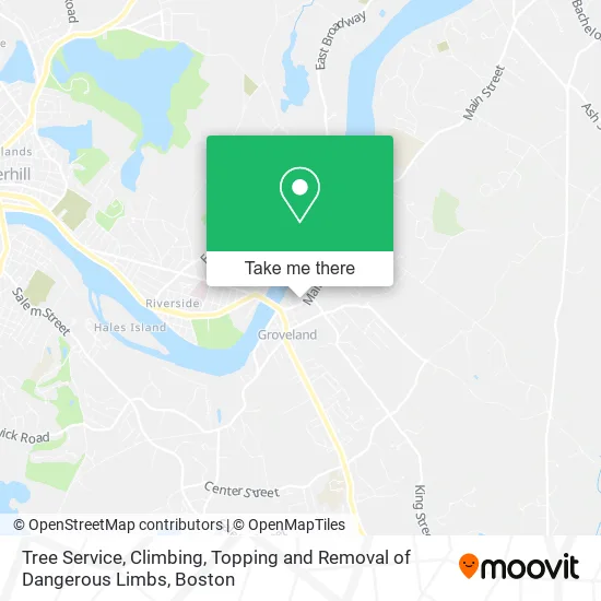 Tree Service, Climbing, Topping and Removal of Dangerous Limbs map