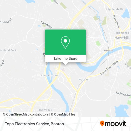Tops Electronics Service map