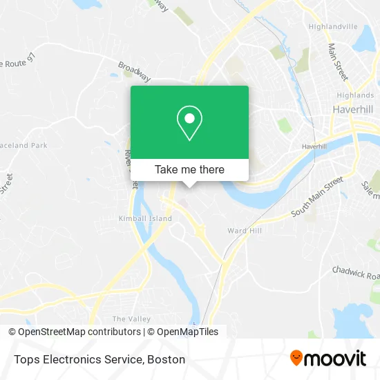 Tops Electronics Service map