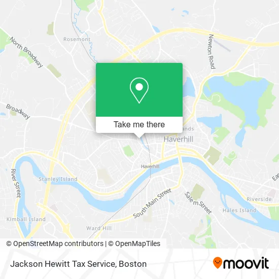 Jackson Hewitt Tax Service map
