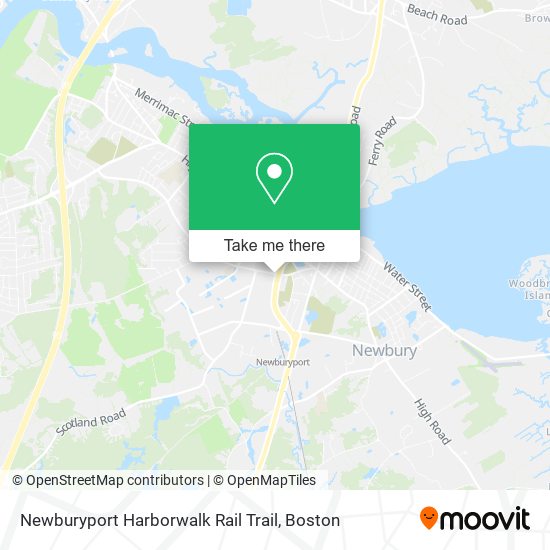 Mapa de Newburyport Harborwalk Rail Trail