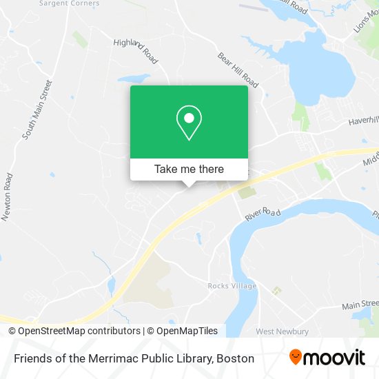 Friends of the Merrimac Public Library map