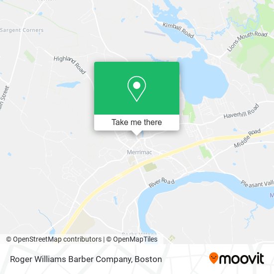 Roger Williams Barber Company map